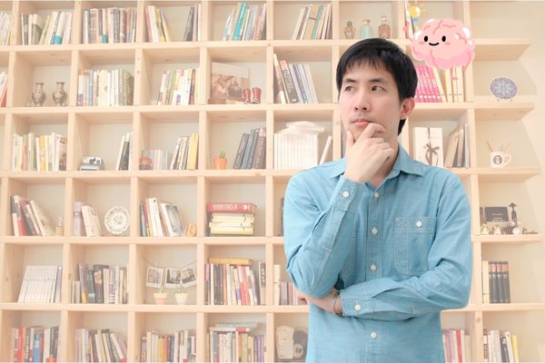 脳を整理する男性