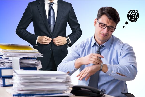 忙しくて新人にかまえないサラリーマン