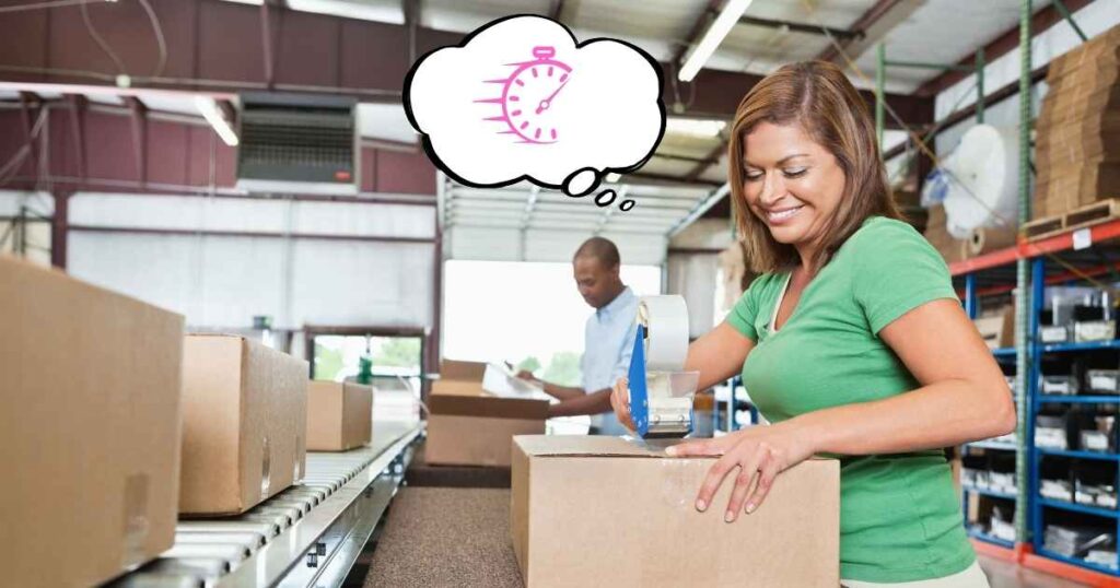 スピードアップを考える女性