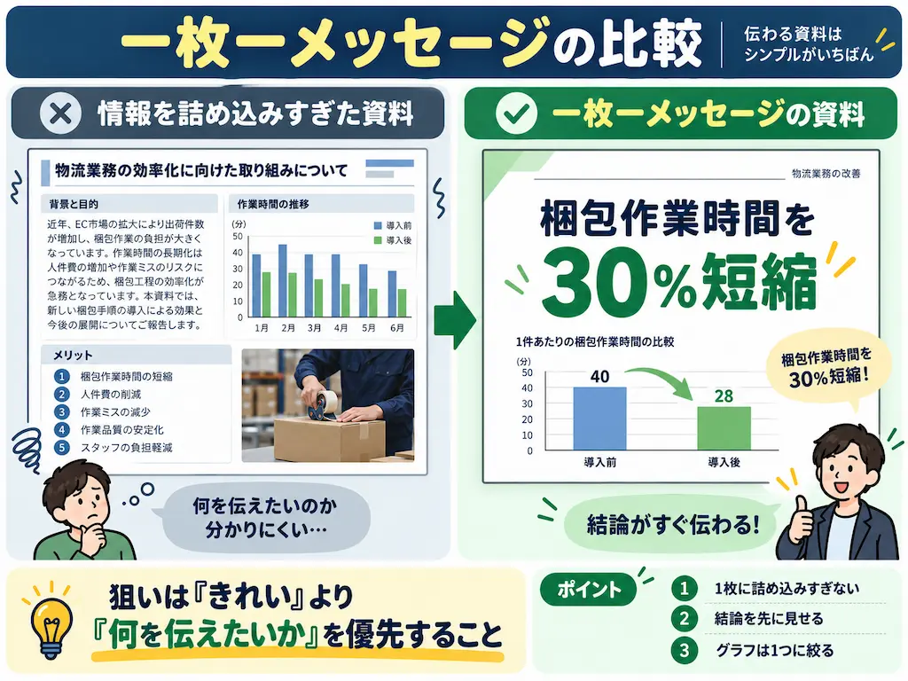プレゼン資料の比較図